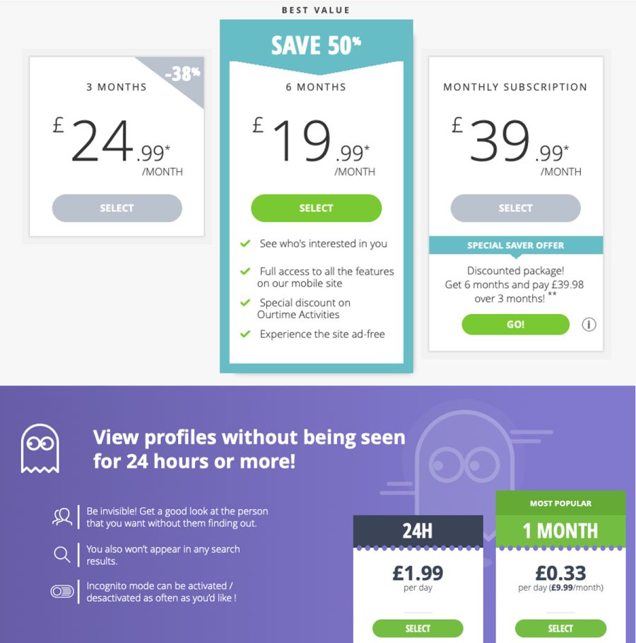 ourtime pricing