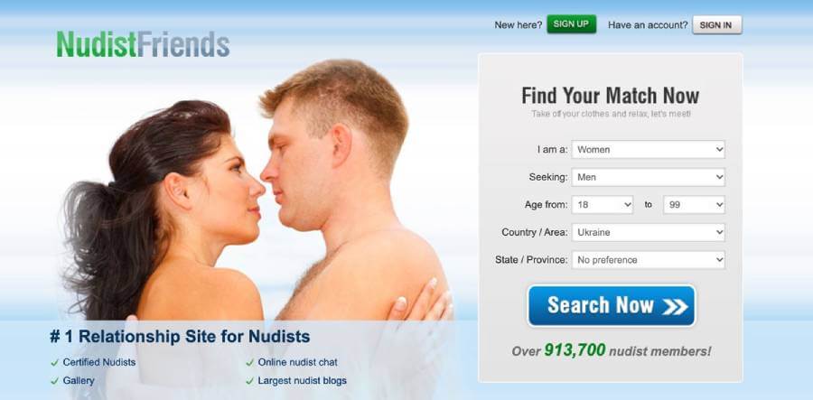 Nudistfriends sign up