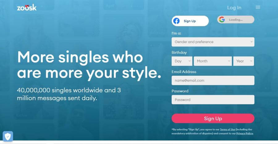 Zoosk sign up